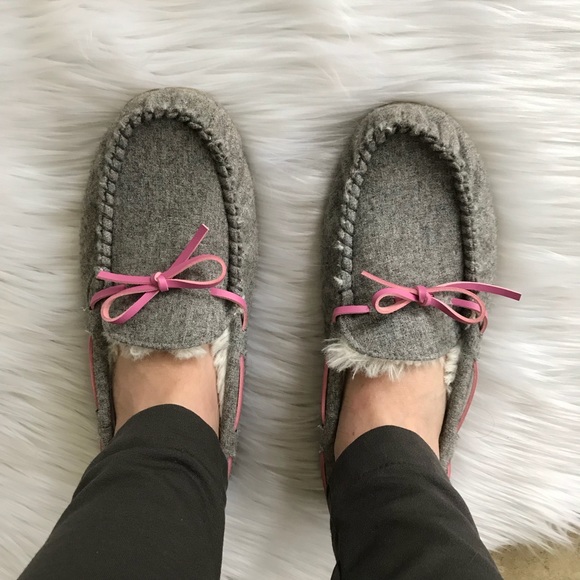 Rampage Shoes - Rampage Gray and Pink Moccasins